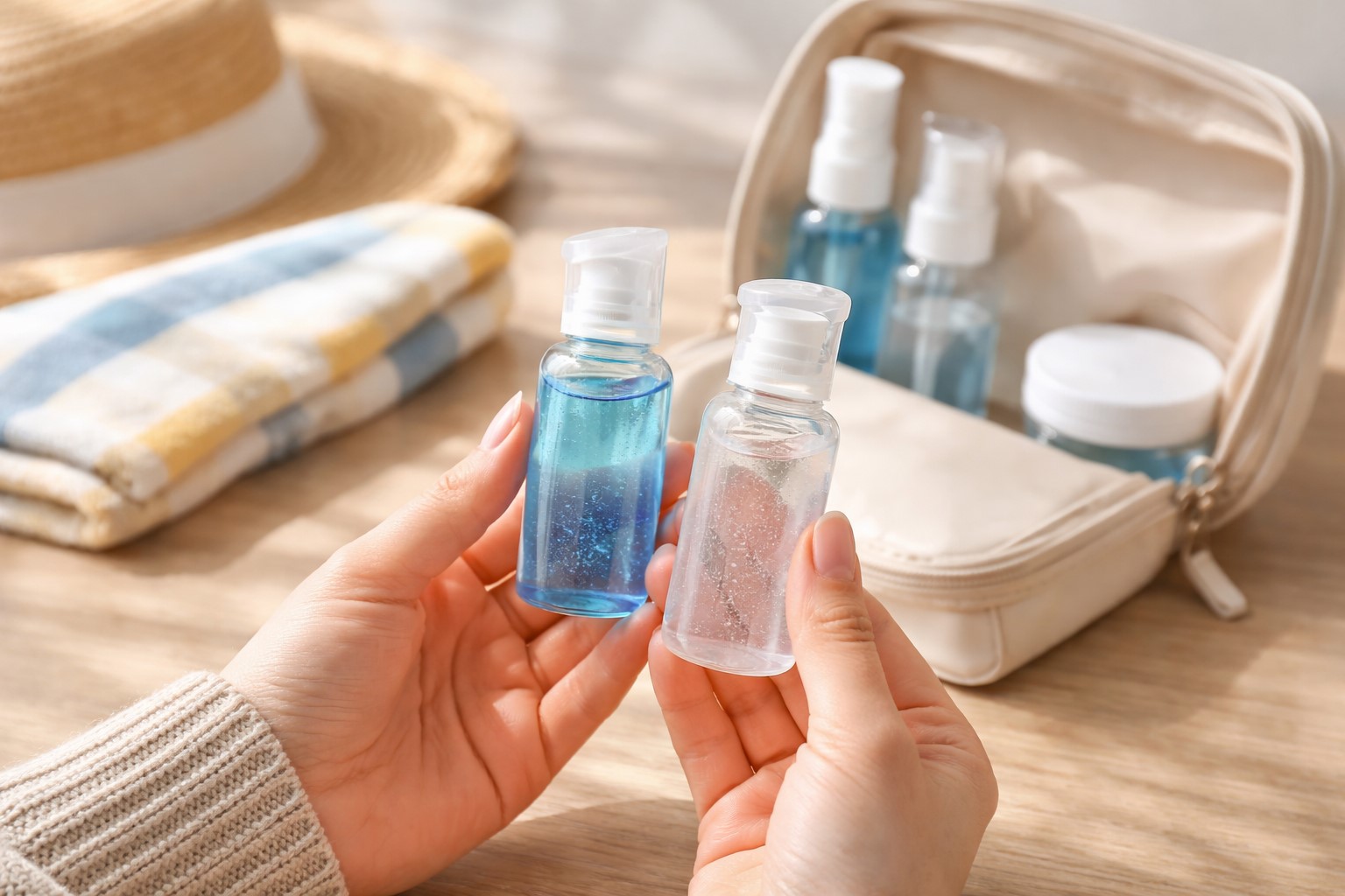 ダイソーのトラベル用ミニボトル