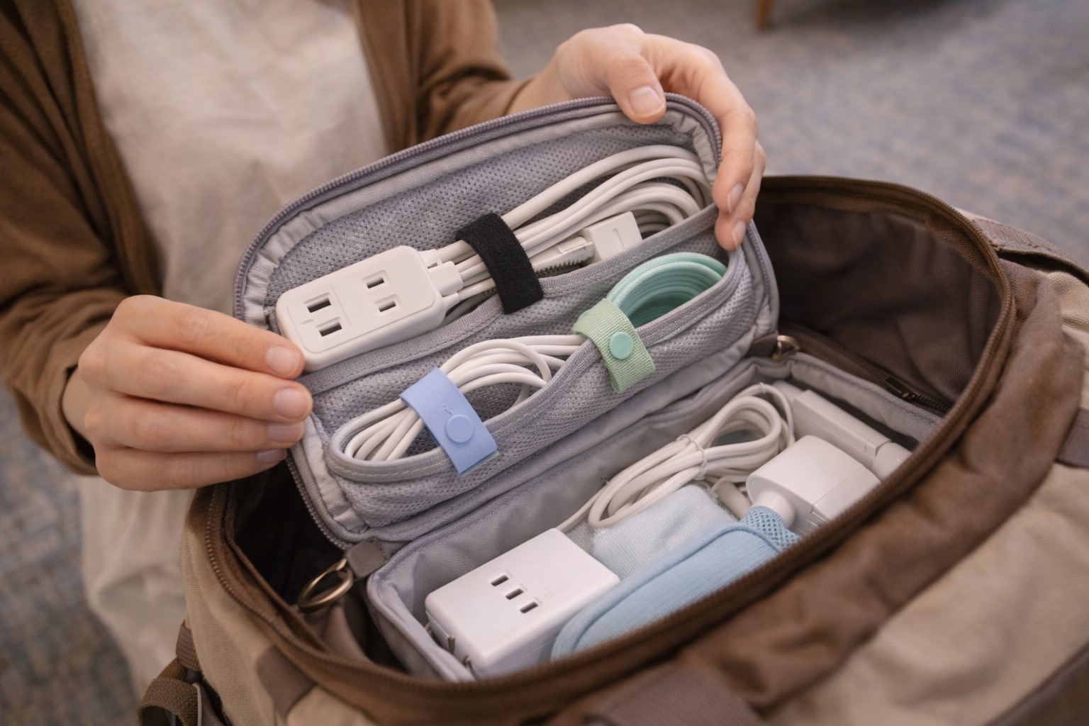 旅行カバンに収まる便利な収納術