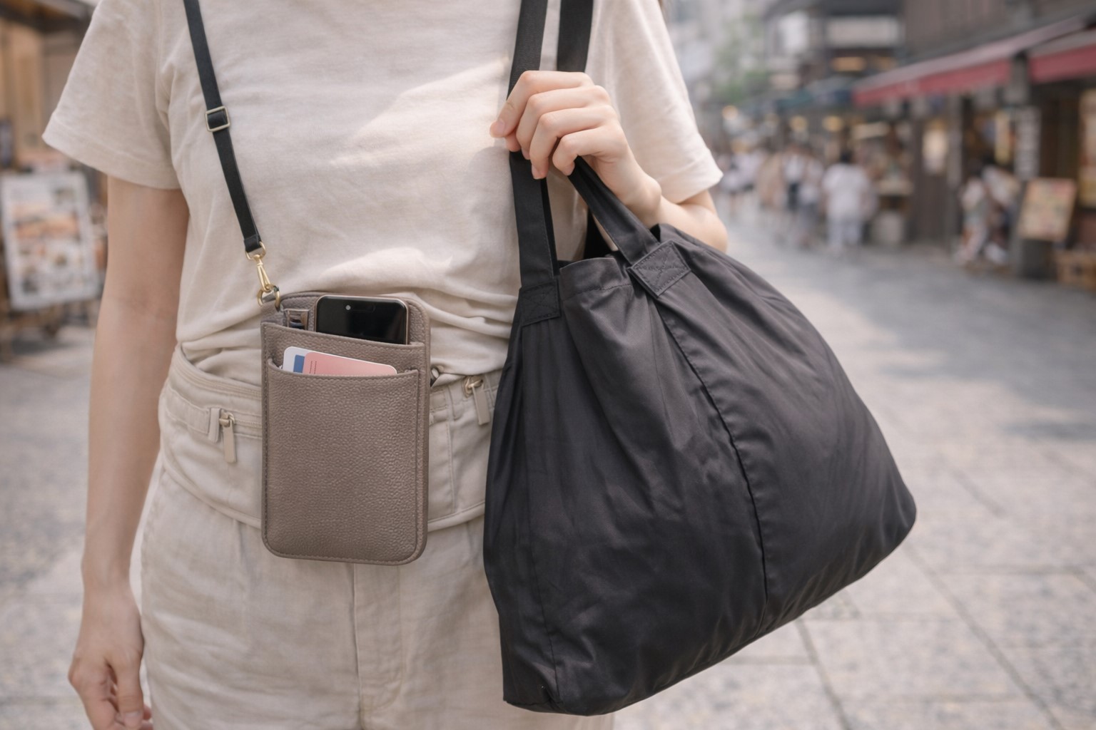 荷物が増えた時のサブバッグ