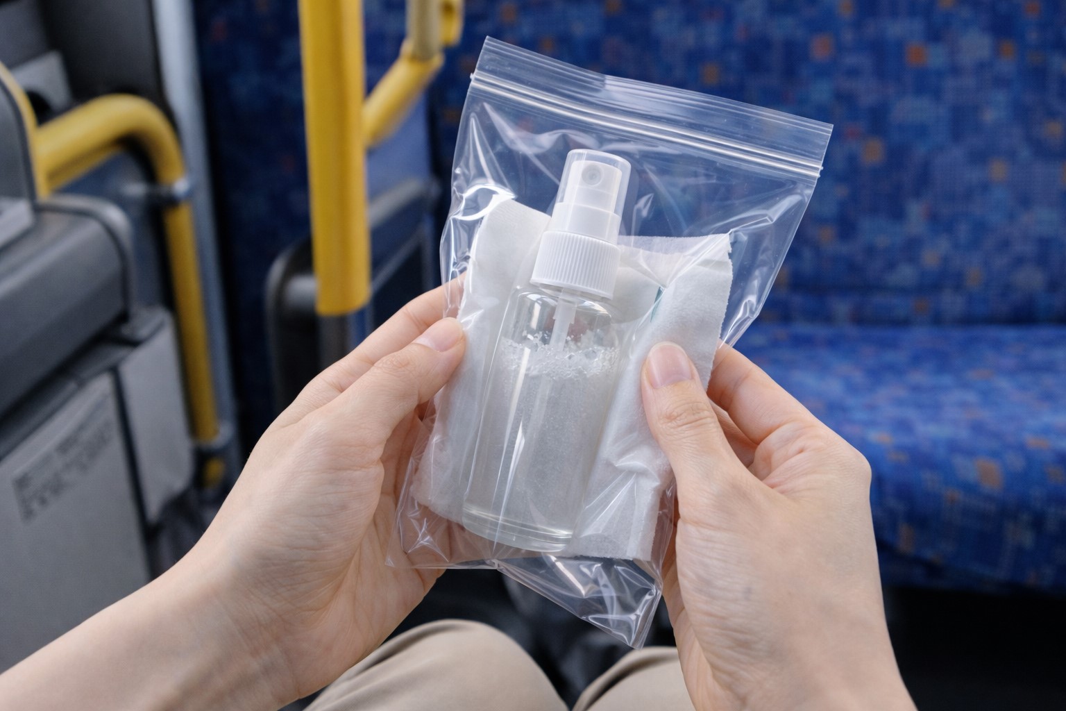 電車やバスでの液漏れ対策と工夫