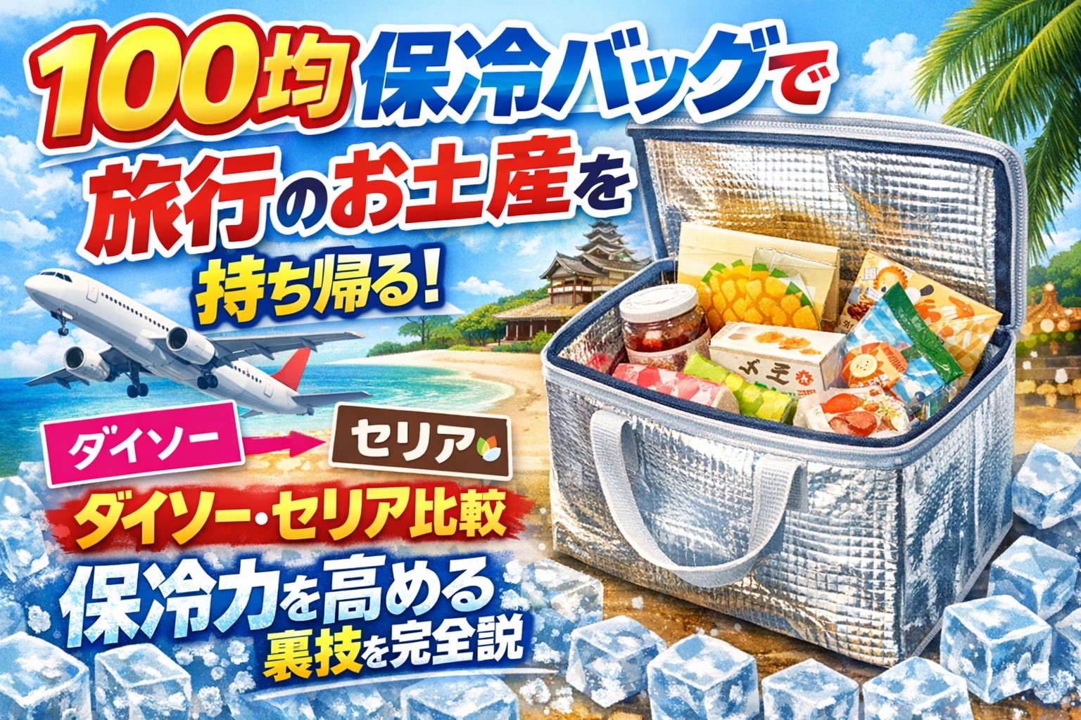 100均保冷バッグで旅行のお土産を持ち帰る！ダイソー・セリア比較と保冷力を高める裏技を完全解説