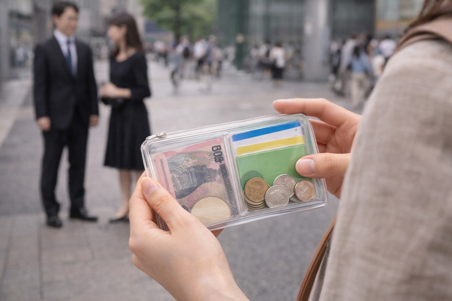 透明ケースは中身が見えるので注意