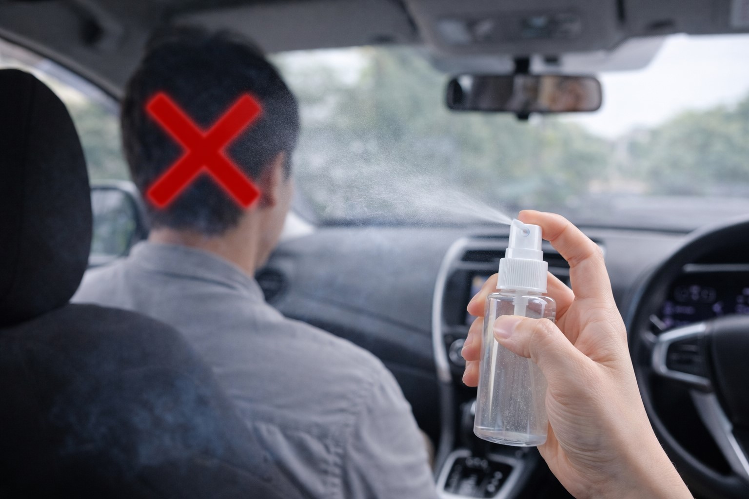 密室空間となる車内での噴射マナー