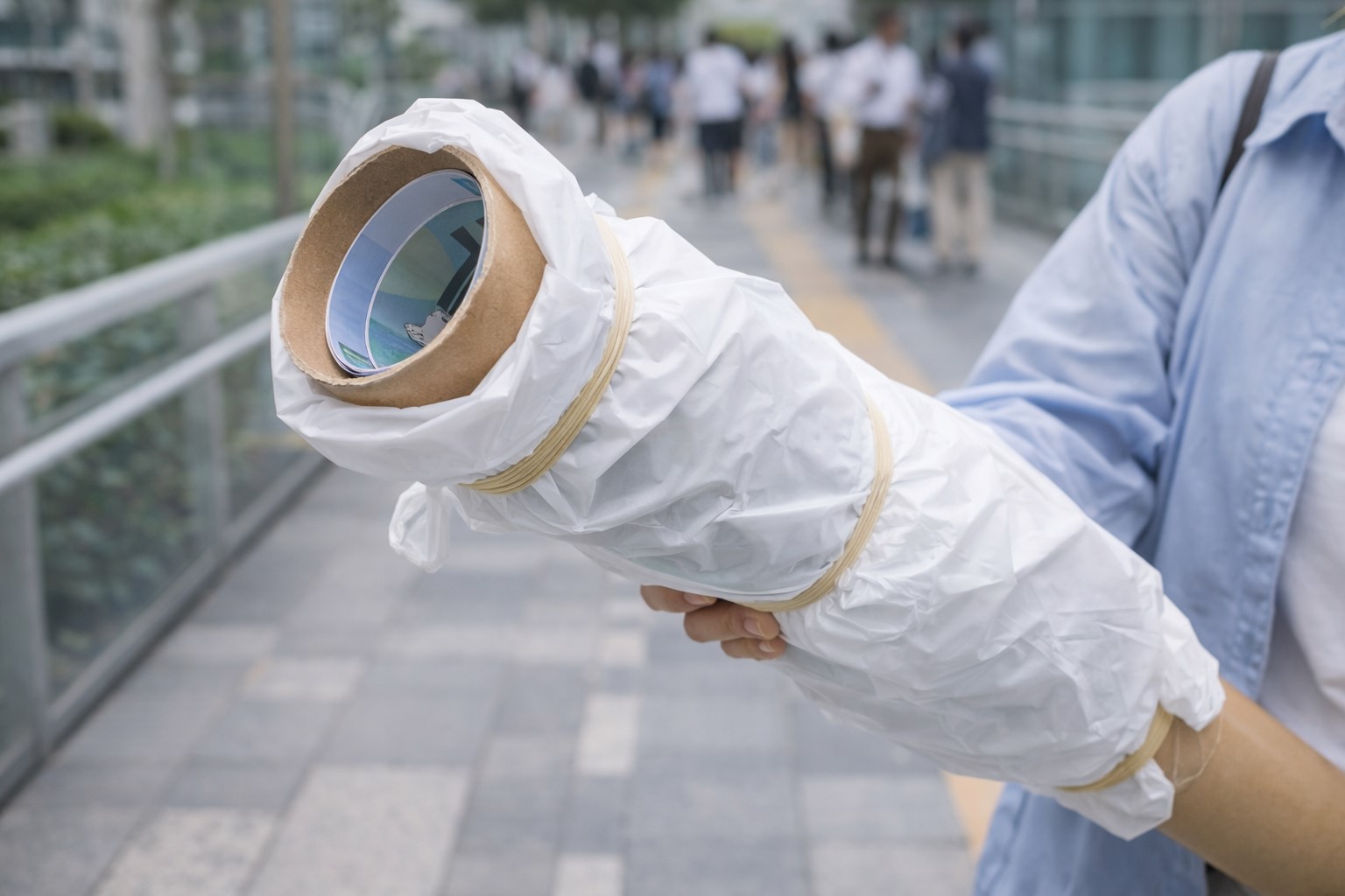 現地でケースが買えない時の応急処置