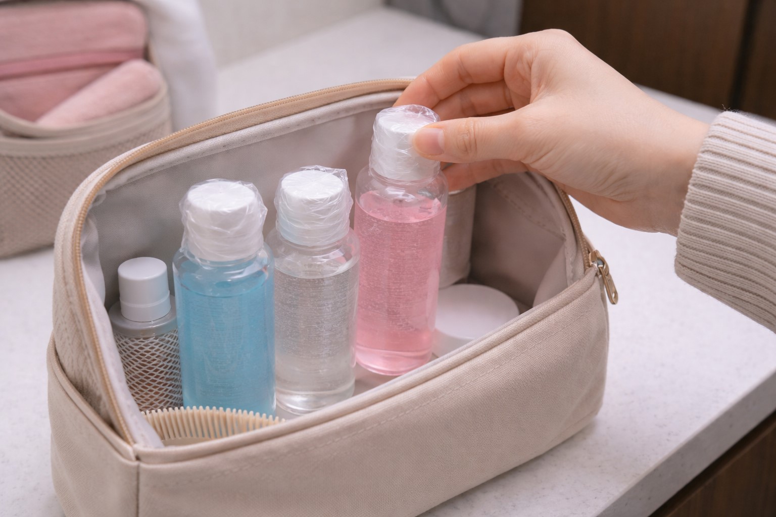 立てて収納する安全な持ち運び手順