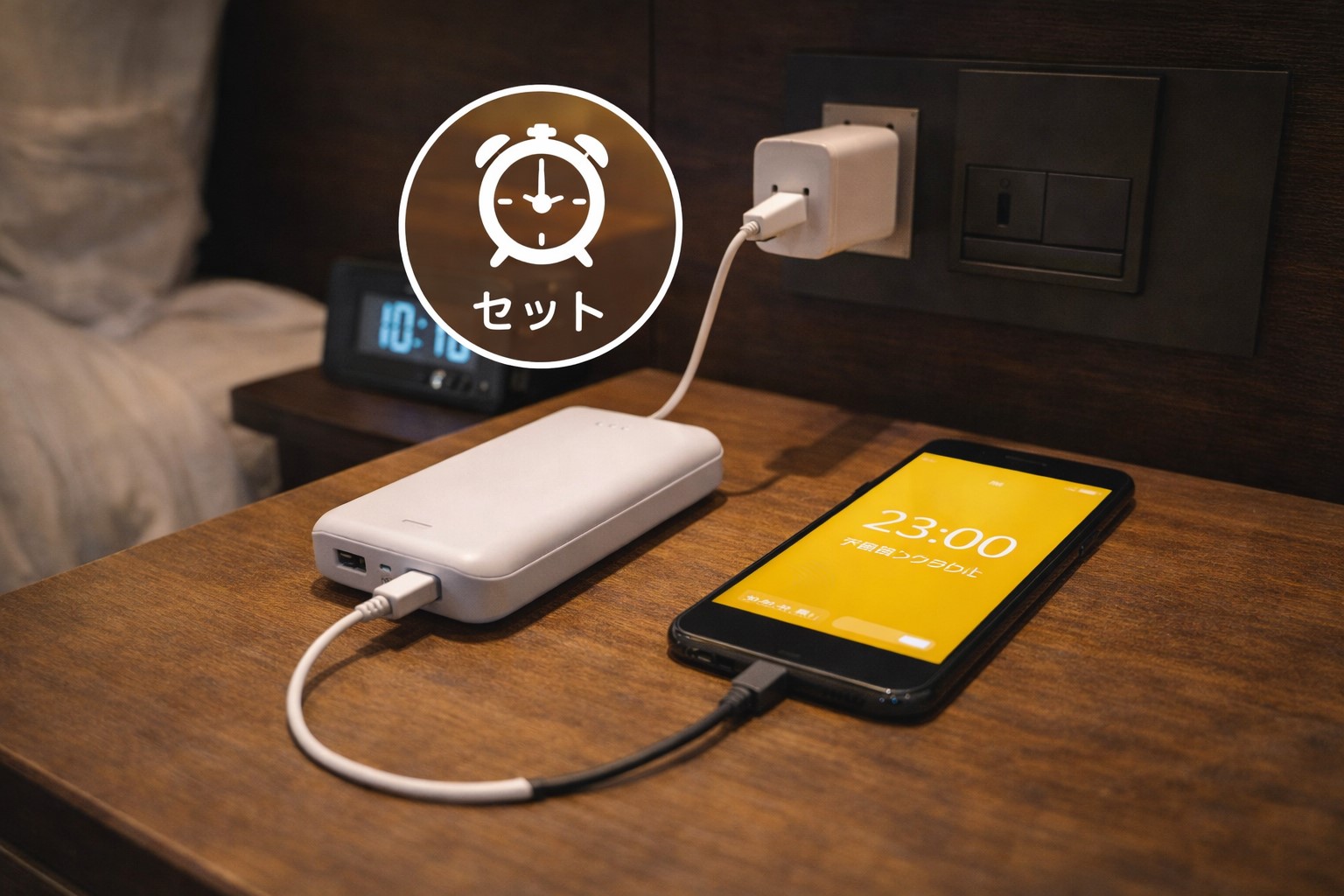 ホテルでの蓄電忘れ対策