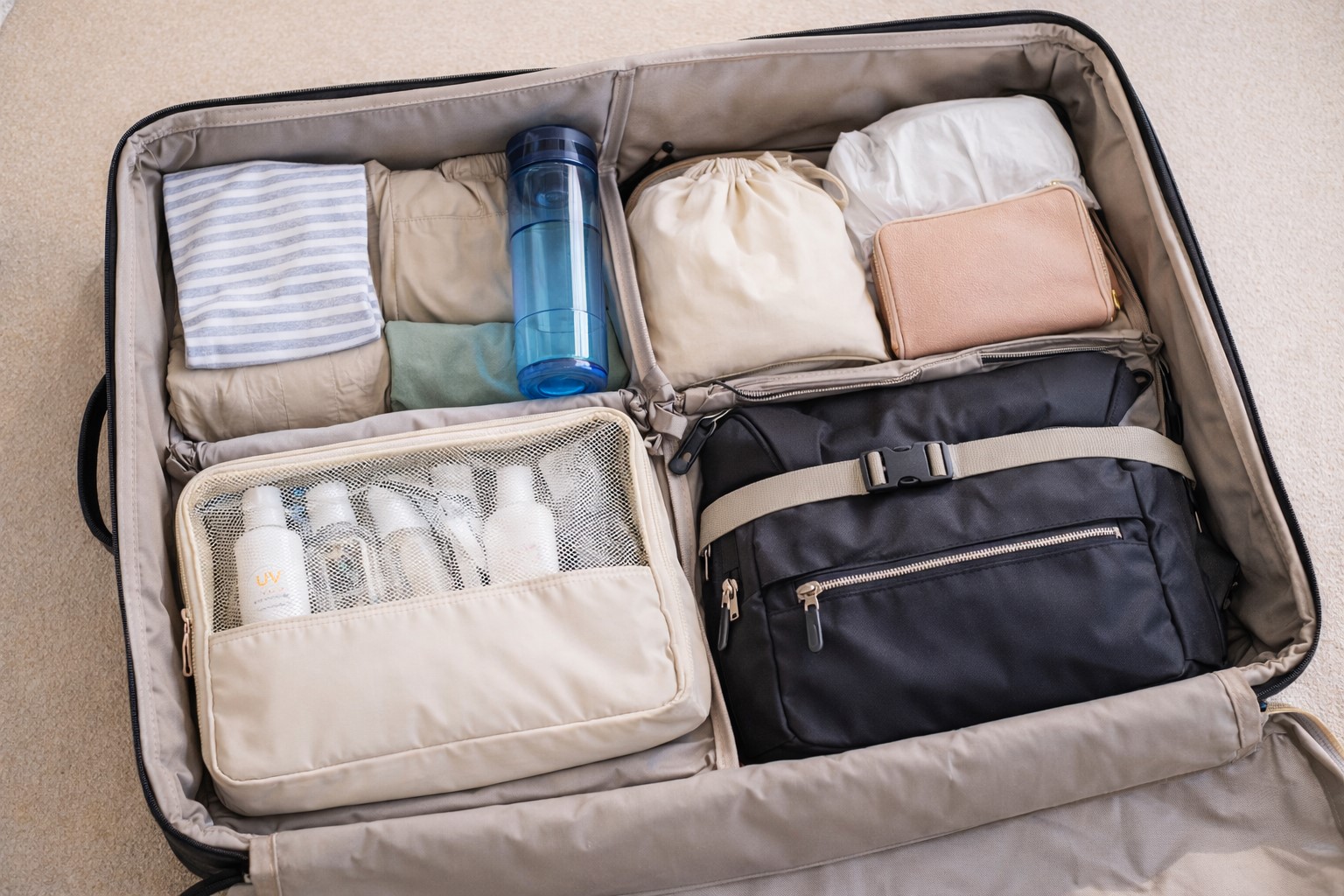 宿に預ける荷物のパッキング術