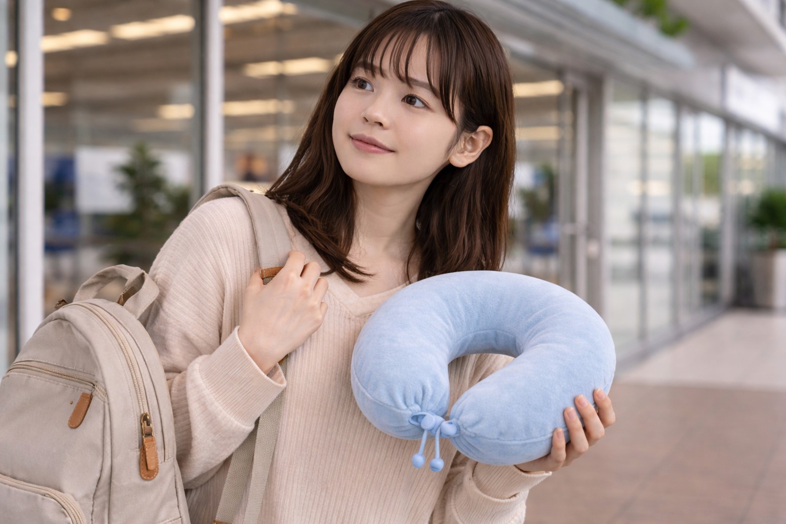 100均ネックピローの選び方と裏技！旅行や観光の移動疲れを軽減