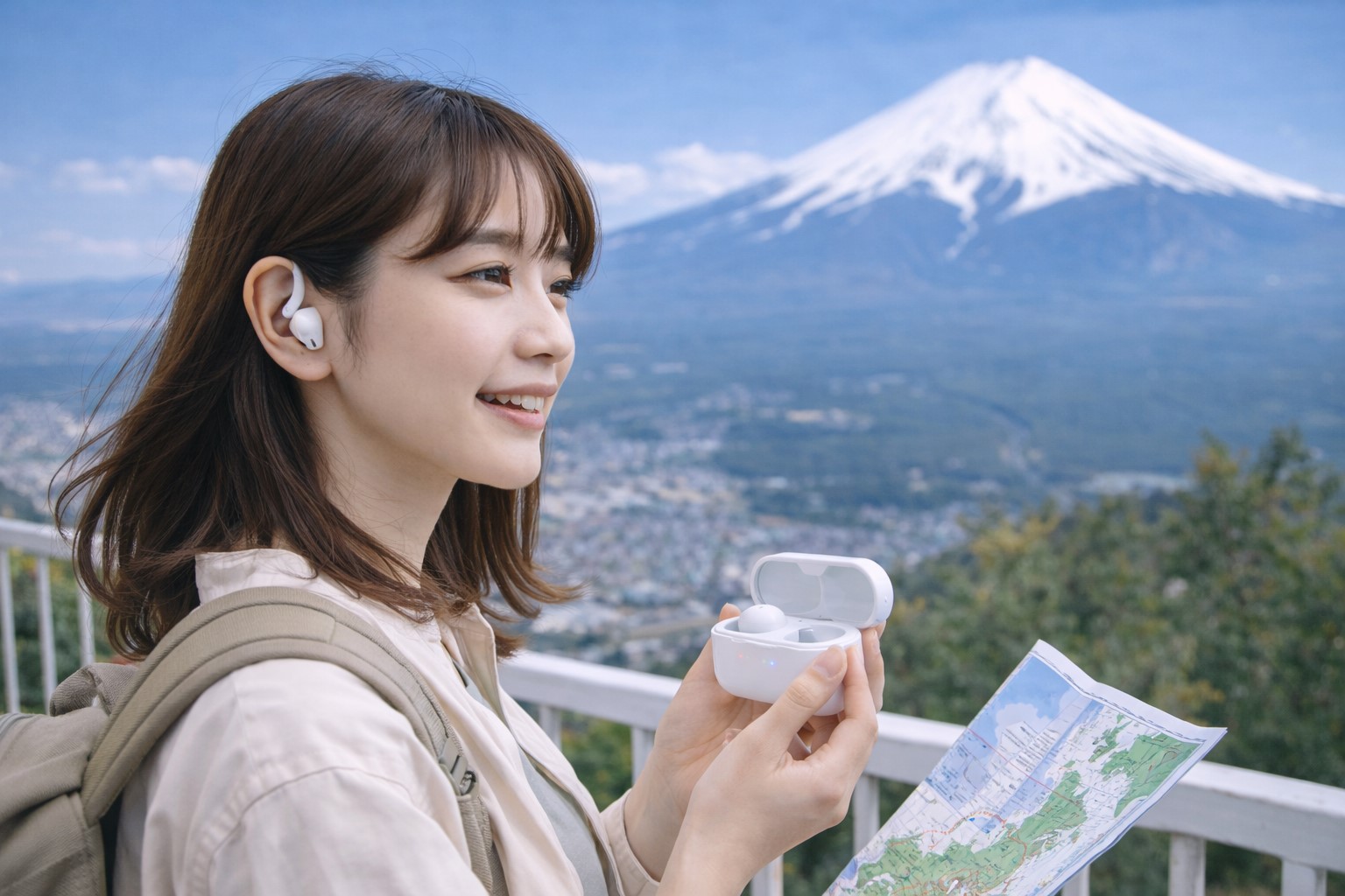 100均ワイヤレスイヤホンで快適な旅を