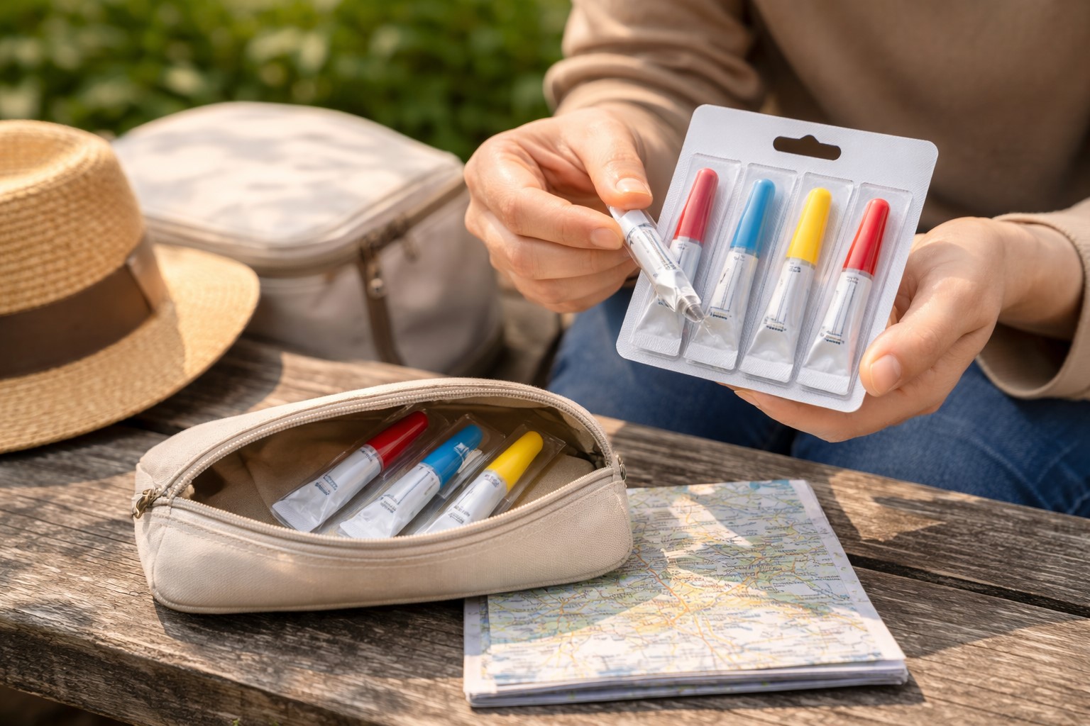 持ち運びに便利な使い切りタイプ