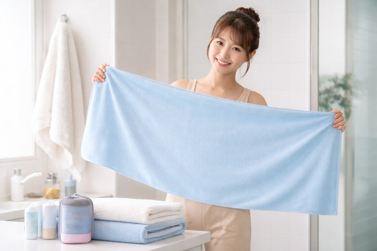 体に巻ける？実際のサイズ感と吸水力