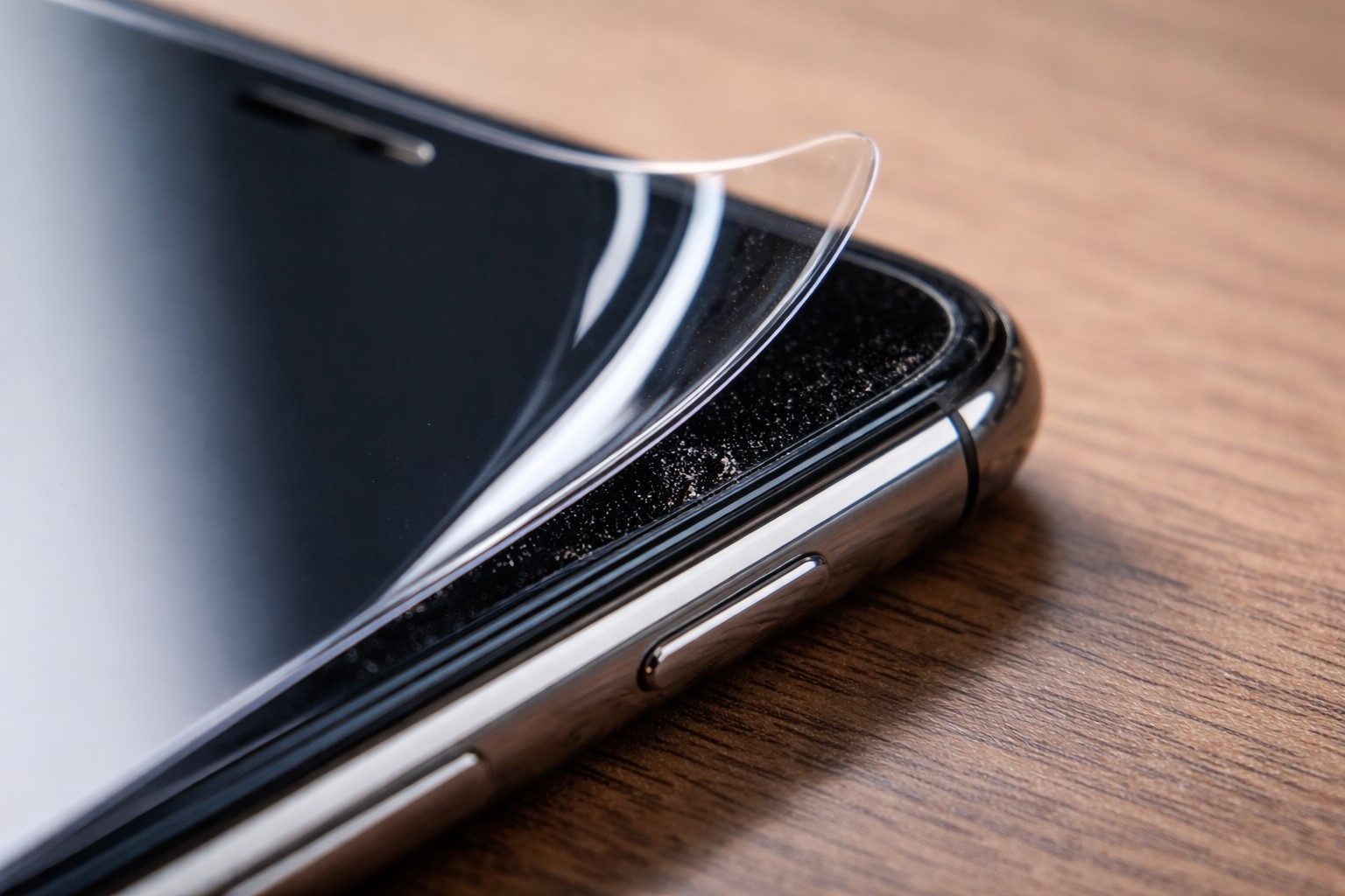 粘着力が弱く画面の端が浮く問題