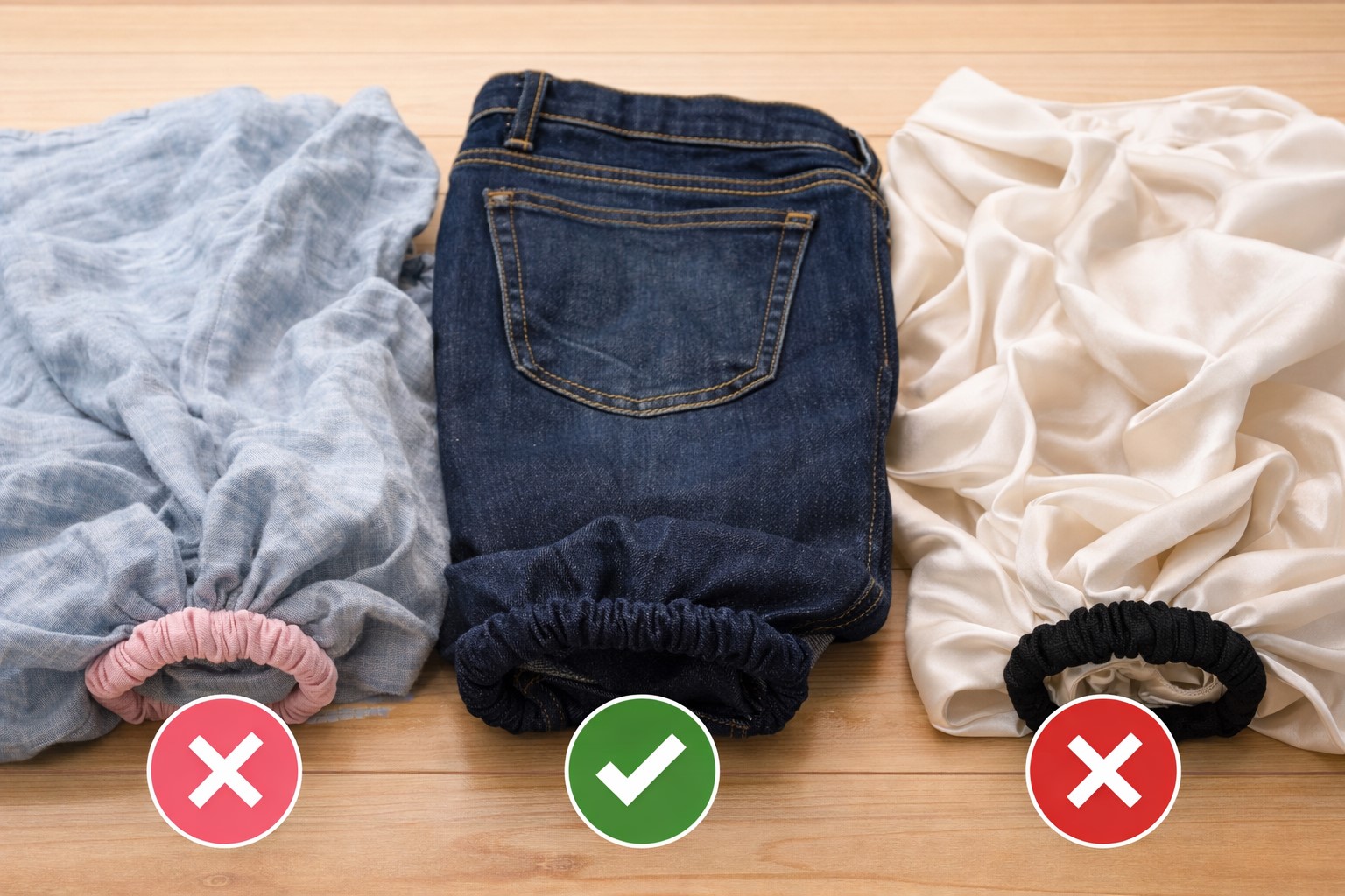 服のシワや素材ごとの相性と注意点