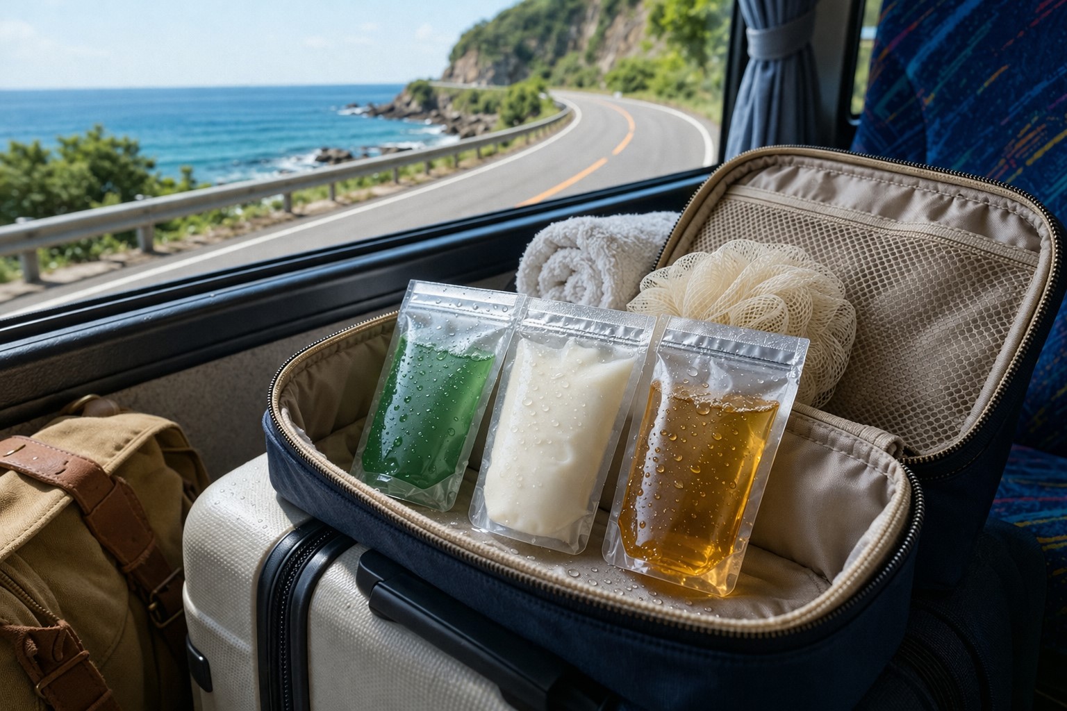 移動手段が車やバスでも漏れない密閉力