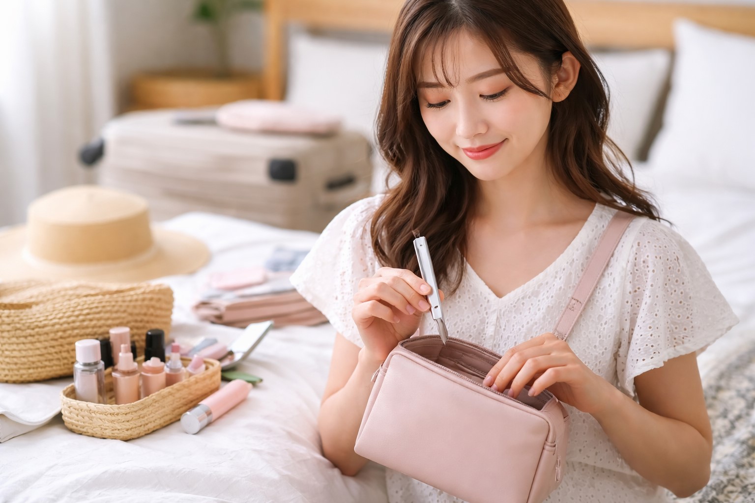 女性の国内旅行に最適なコンパクト設計