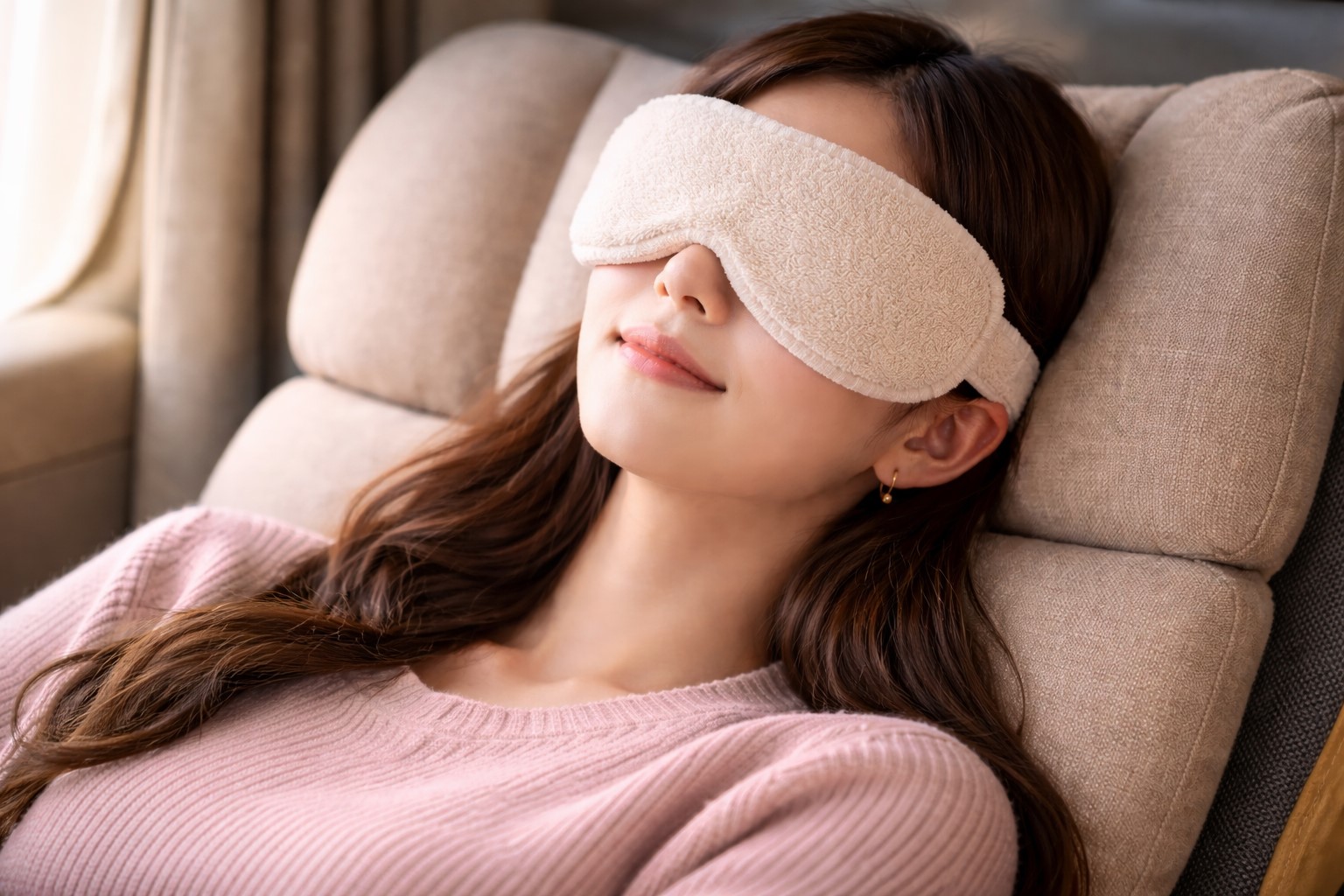 セリアのタオル地でリラックス