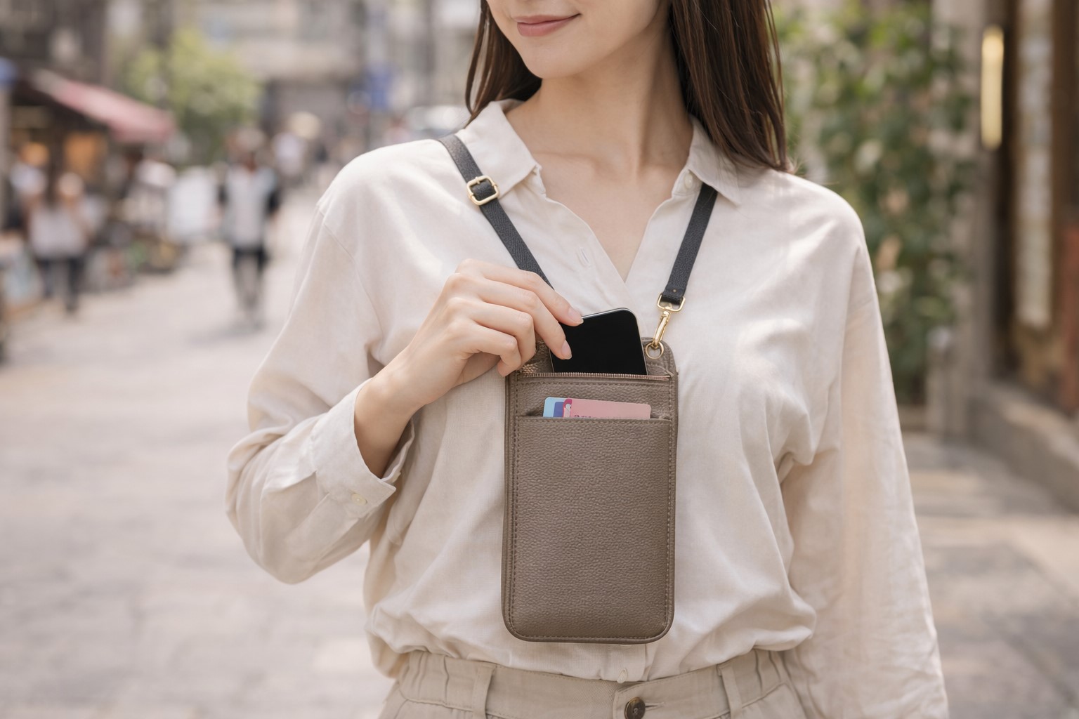 高見えするスマホショルダー