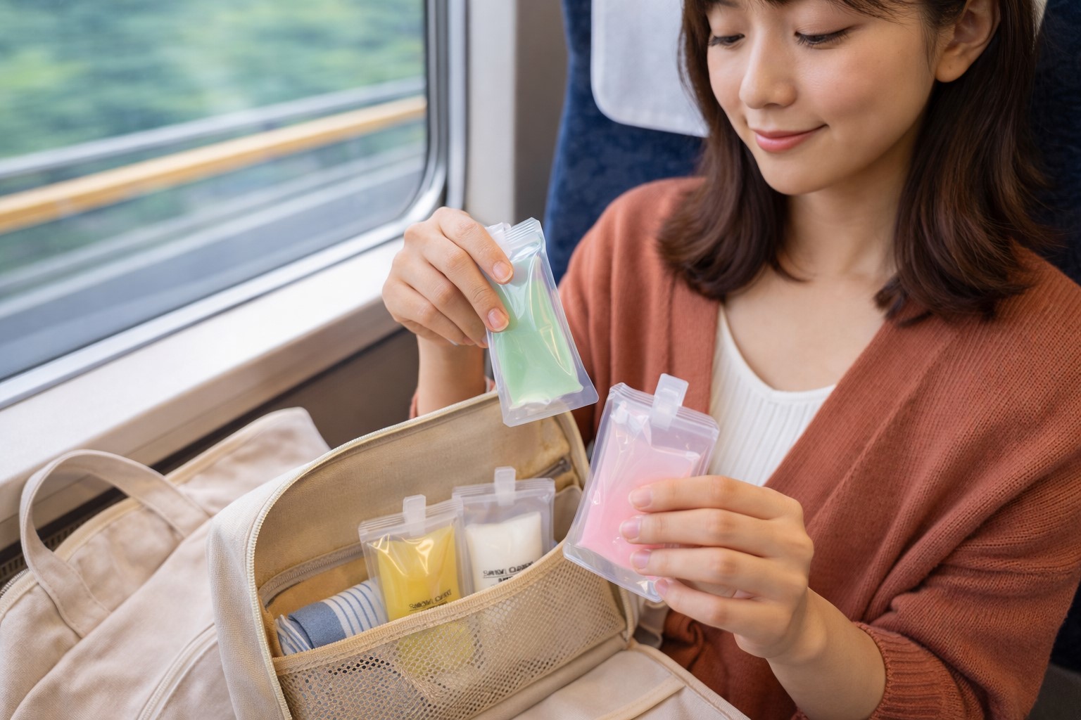 電車移動で嵩張らない超軽量パッキング術