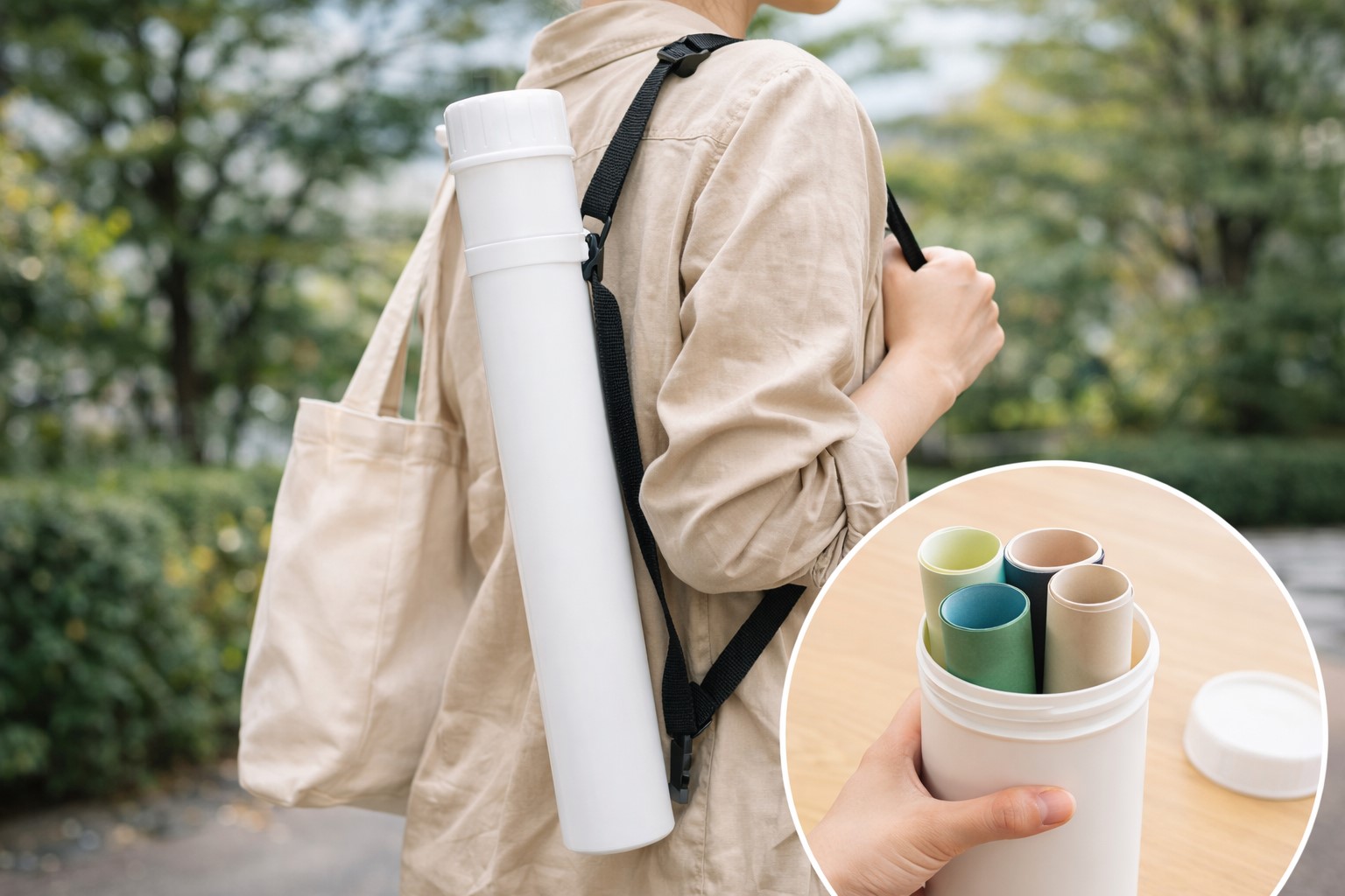 セリアのポスターケースや筒の活用法