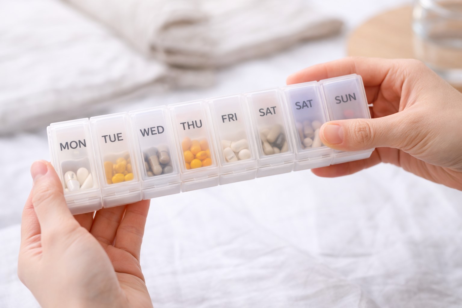 1週間分を小分けできる便利な形状