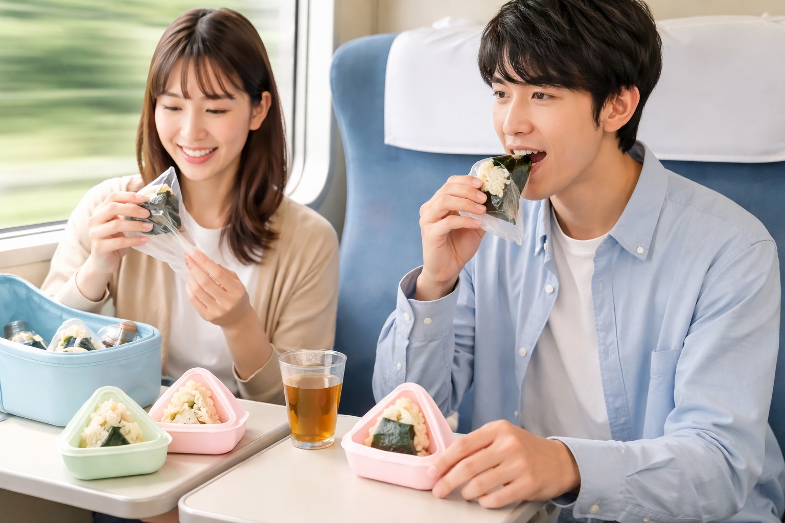 車や電車での移動中も食べやすい工夫