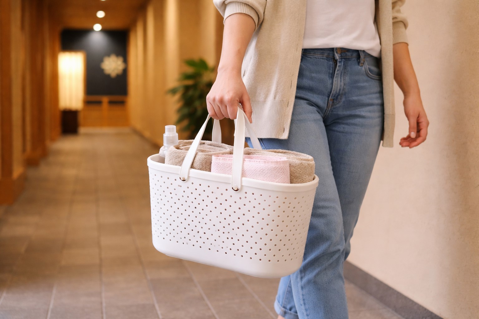 大浴場への持ち運びに便利な300円商品