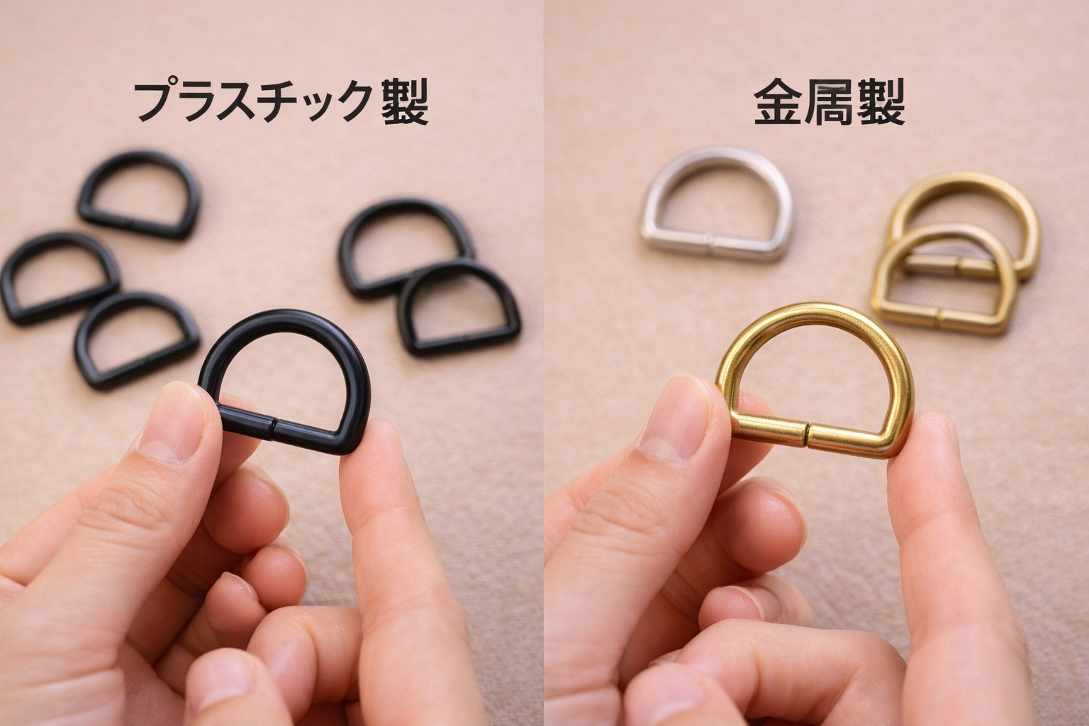 プラスチック製と金属製の違い