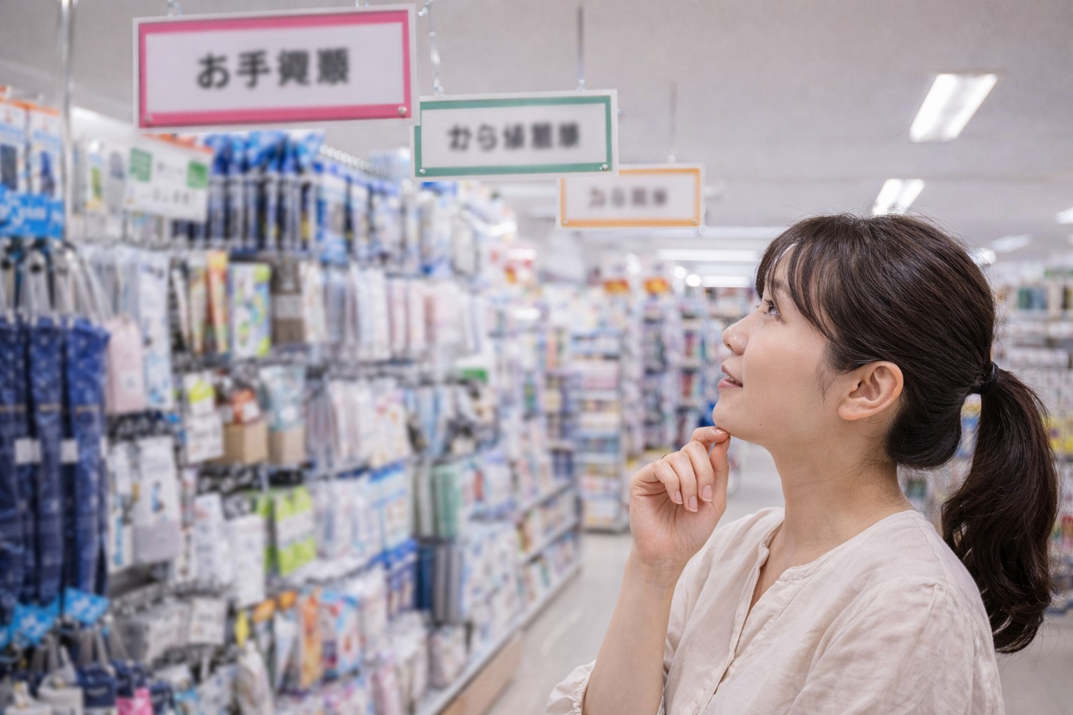 目的のアイテムはどこの売り場か