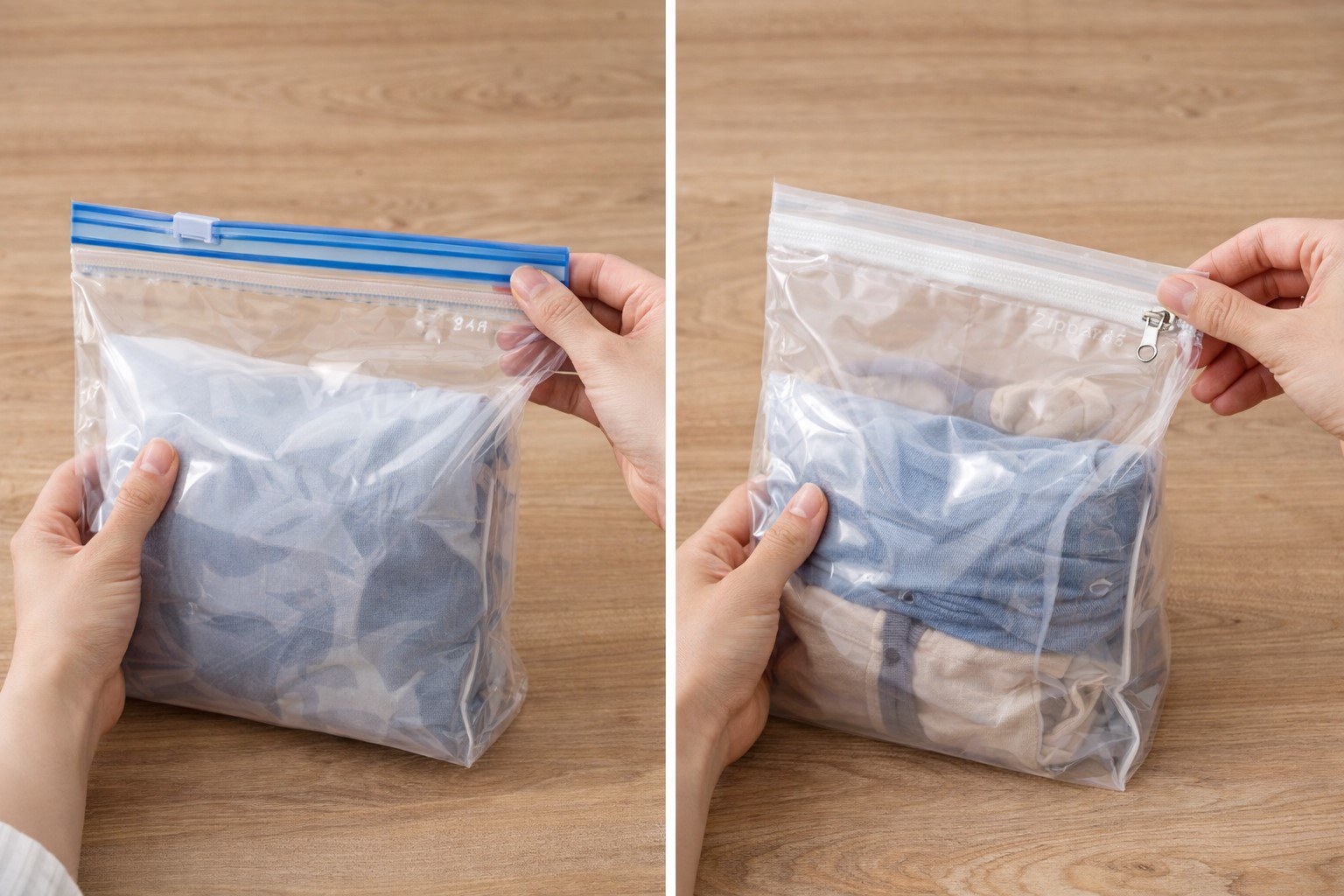 スライダー式とチャック式の違い