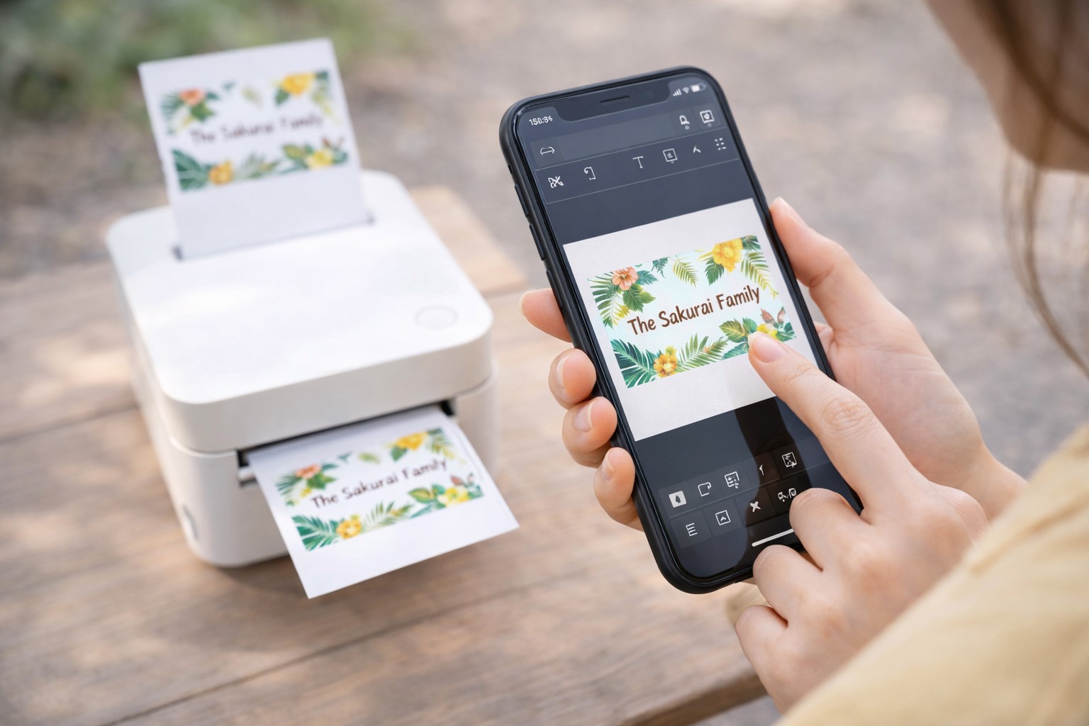 スマホ印刷で簡単におしゃれな自作ラベル