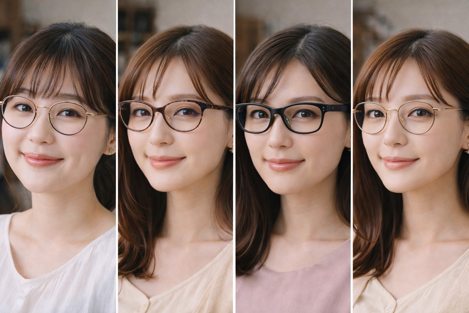 輪郭別のおすすめフレーム