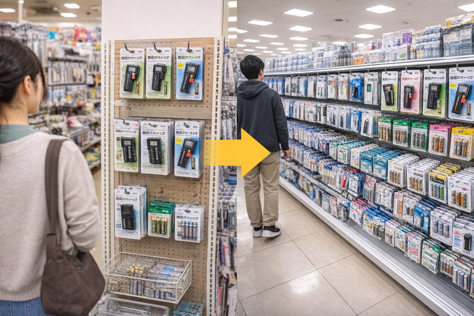 店舗によって品揃えが異なる理由