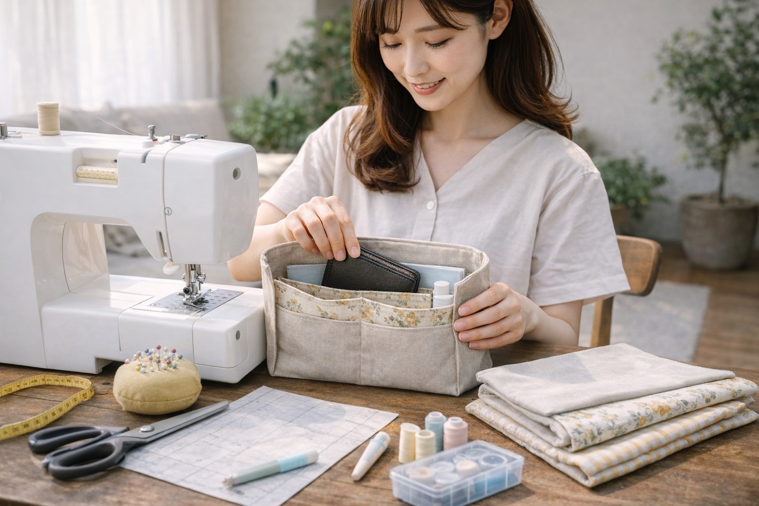 好みの布を使った自作の作り方