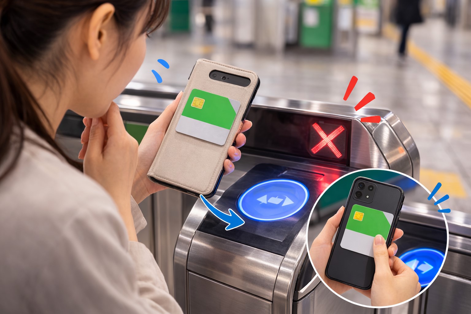 改札で反応しない原因と解決策