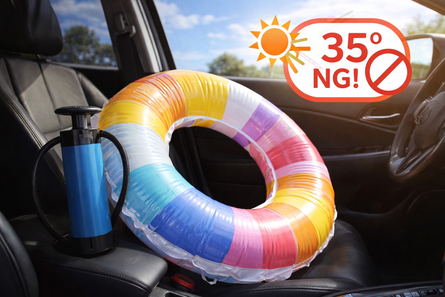 夏の車内放置はNG！保管の注意点