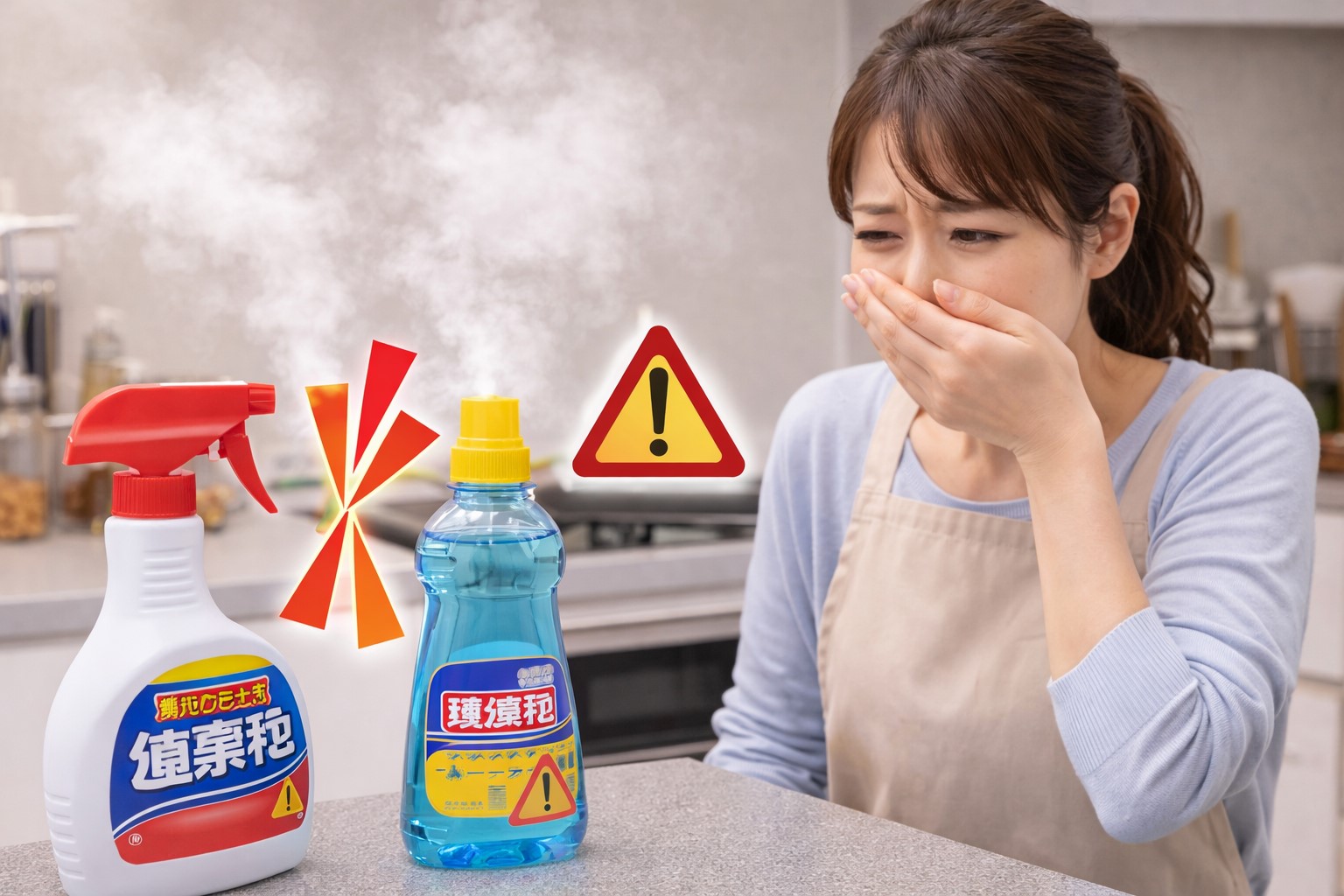 塩素系洗剤と混ぜるな危険の徹底