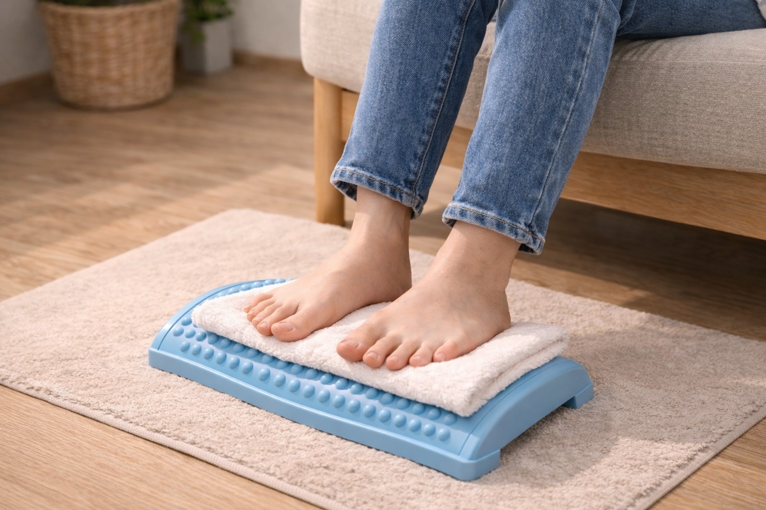 座ったまま体重を調整する安全な使い方