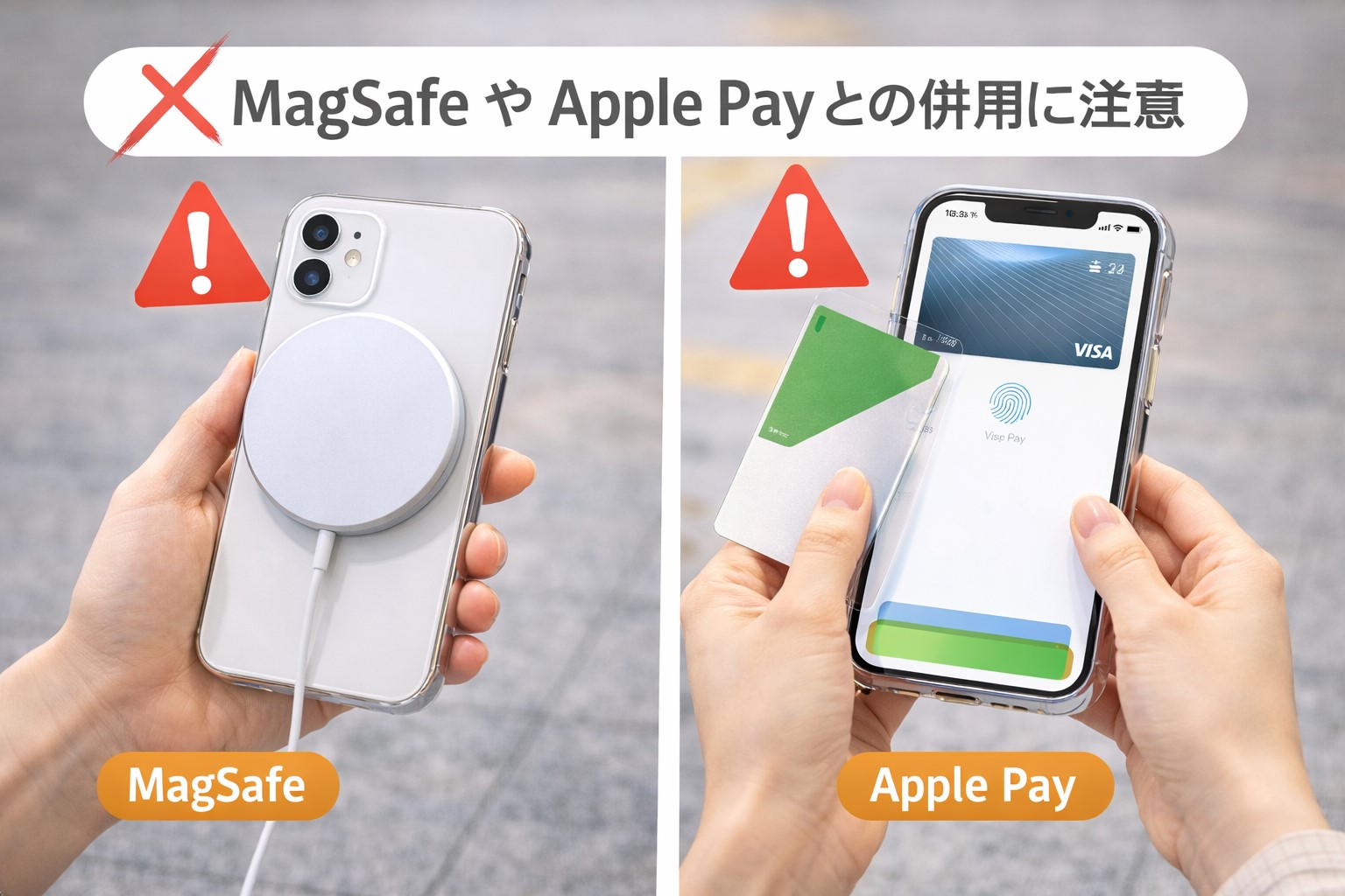 MagSafeやApple Payとの併用注意点