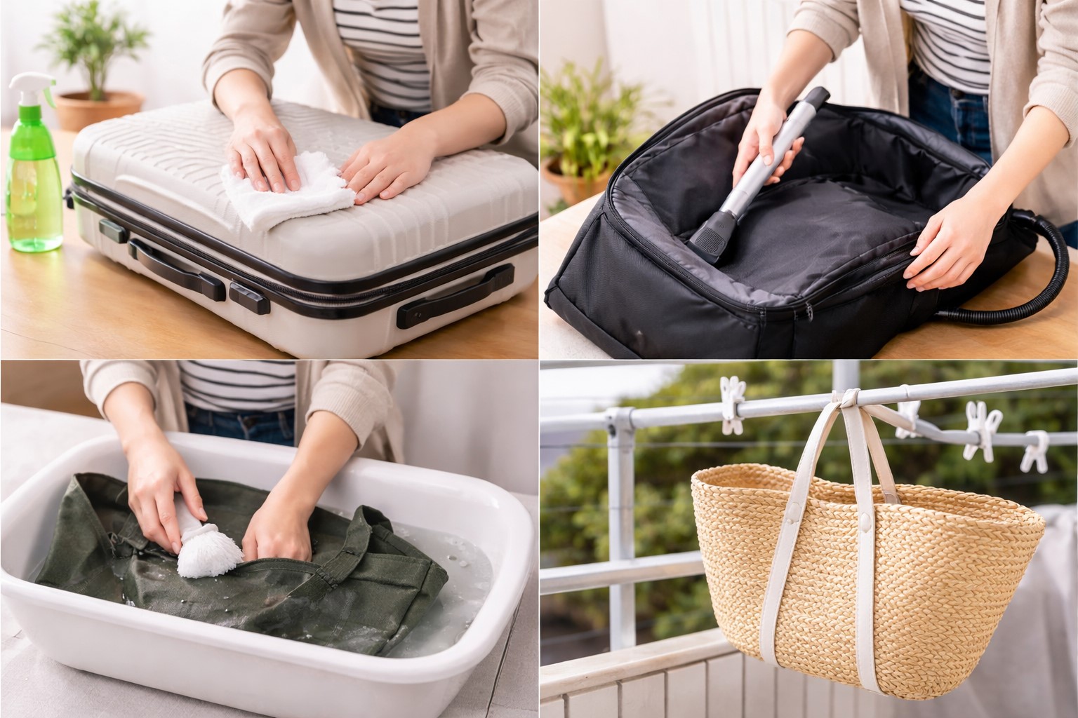 旅行後に役立つ素材別のお手入れ方法