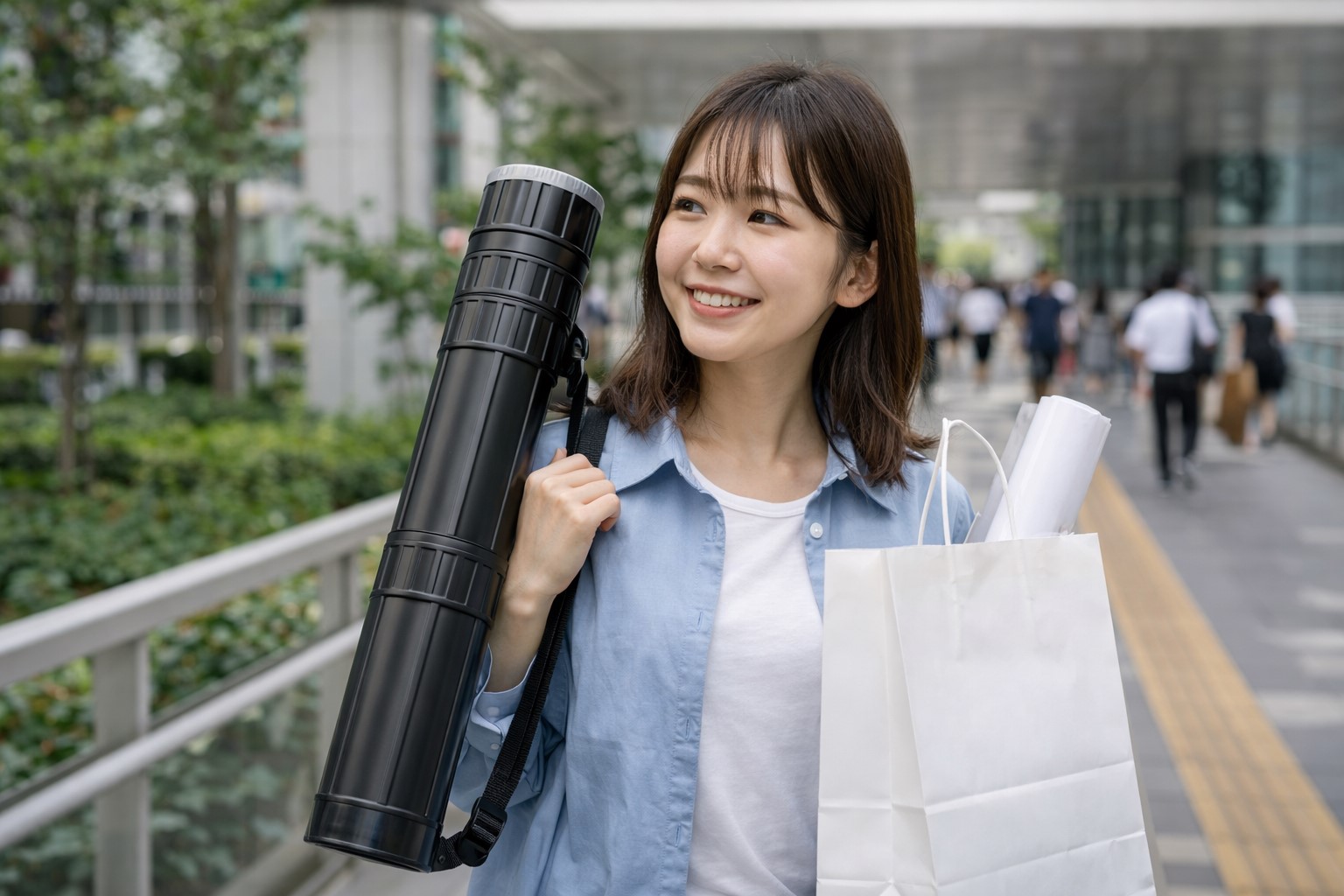 ポスターを折らずに持ち帰りする方法