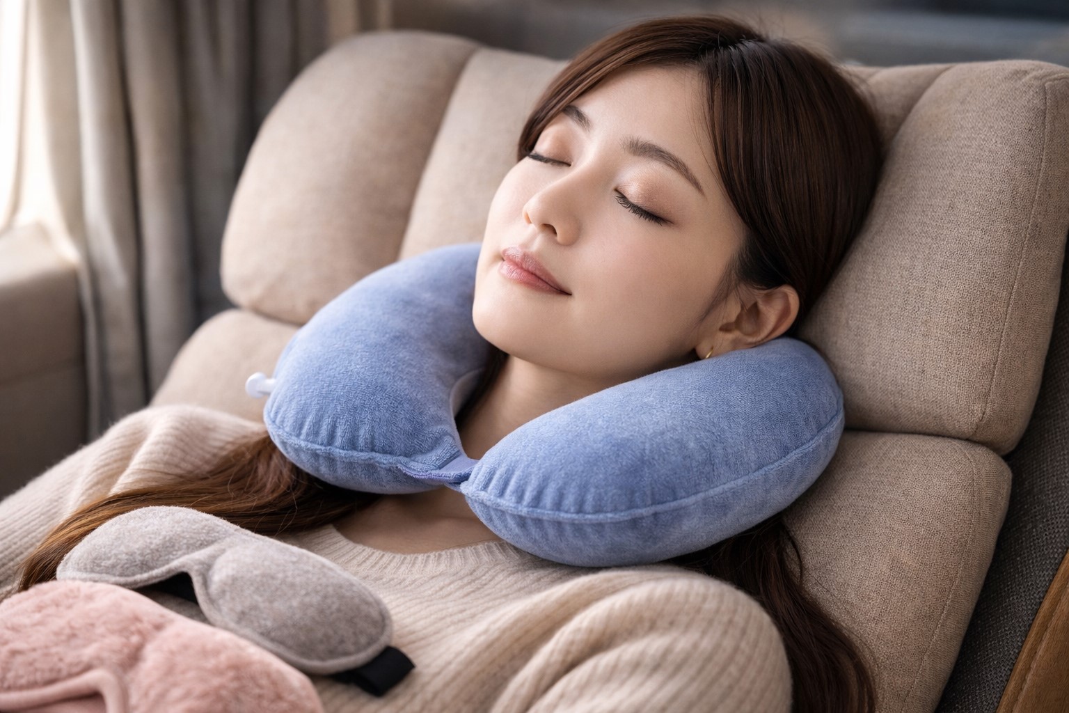 首の負担を減らすネックピロー