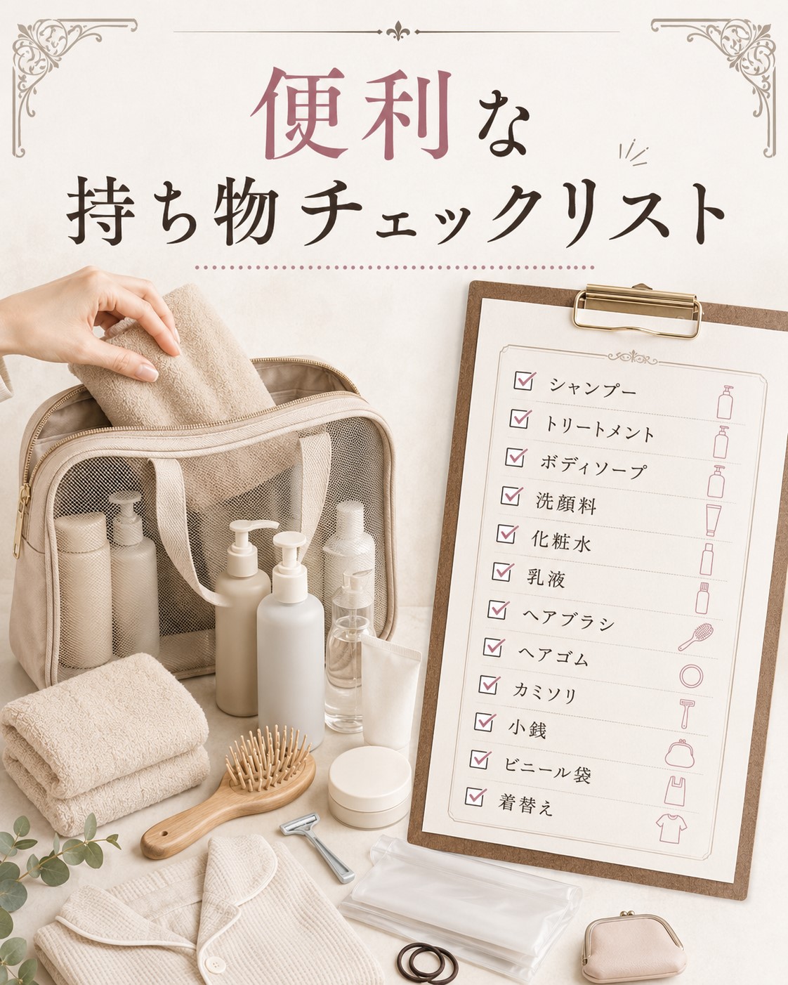 便利な持ち物チェックリスト