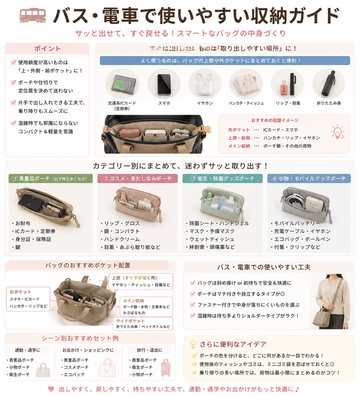バス電車で出しやすく