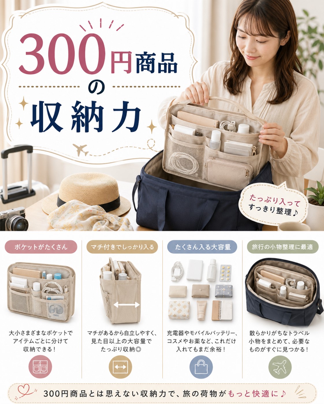 税込330円商品の収納力