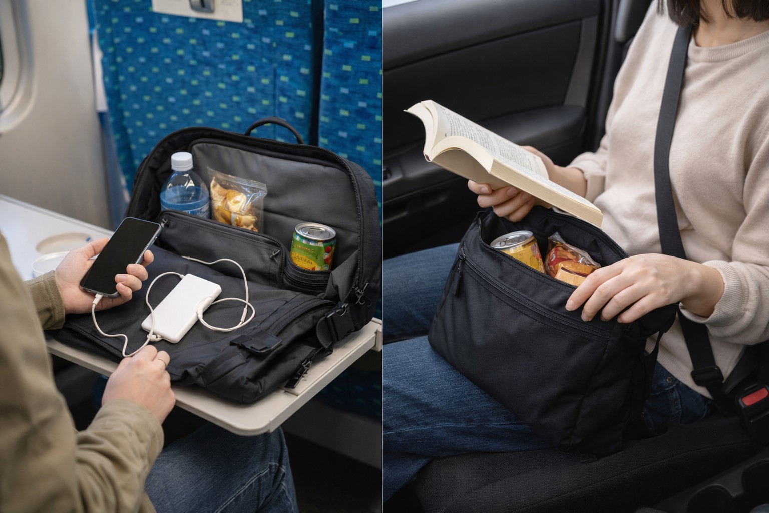 新幹線や車内での便利な活用術