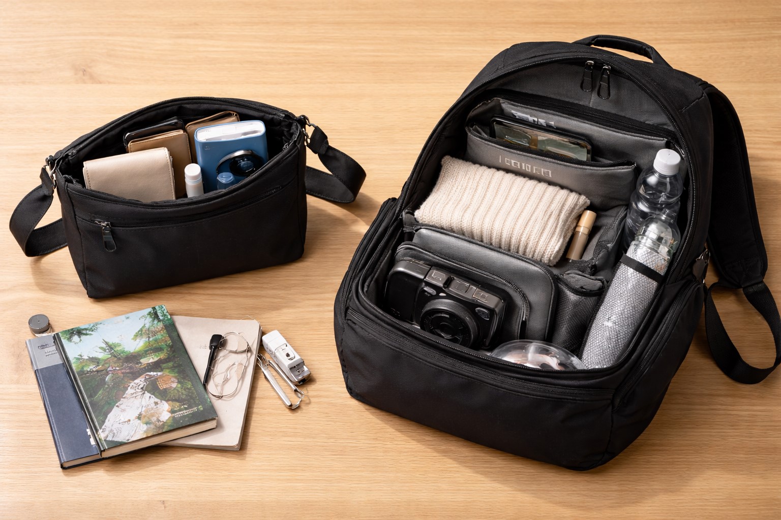 サブバッグの収納力を徹底検証