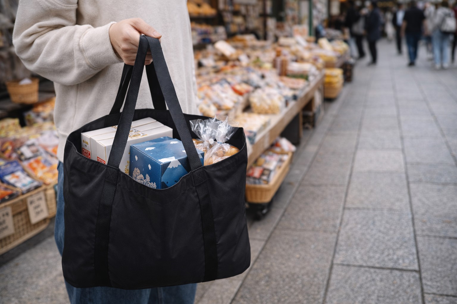 お土産用トートバッグも無印で