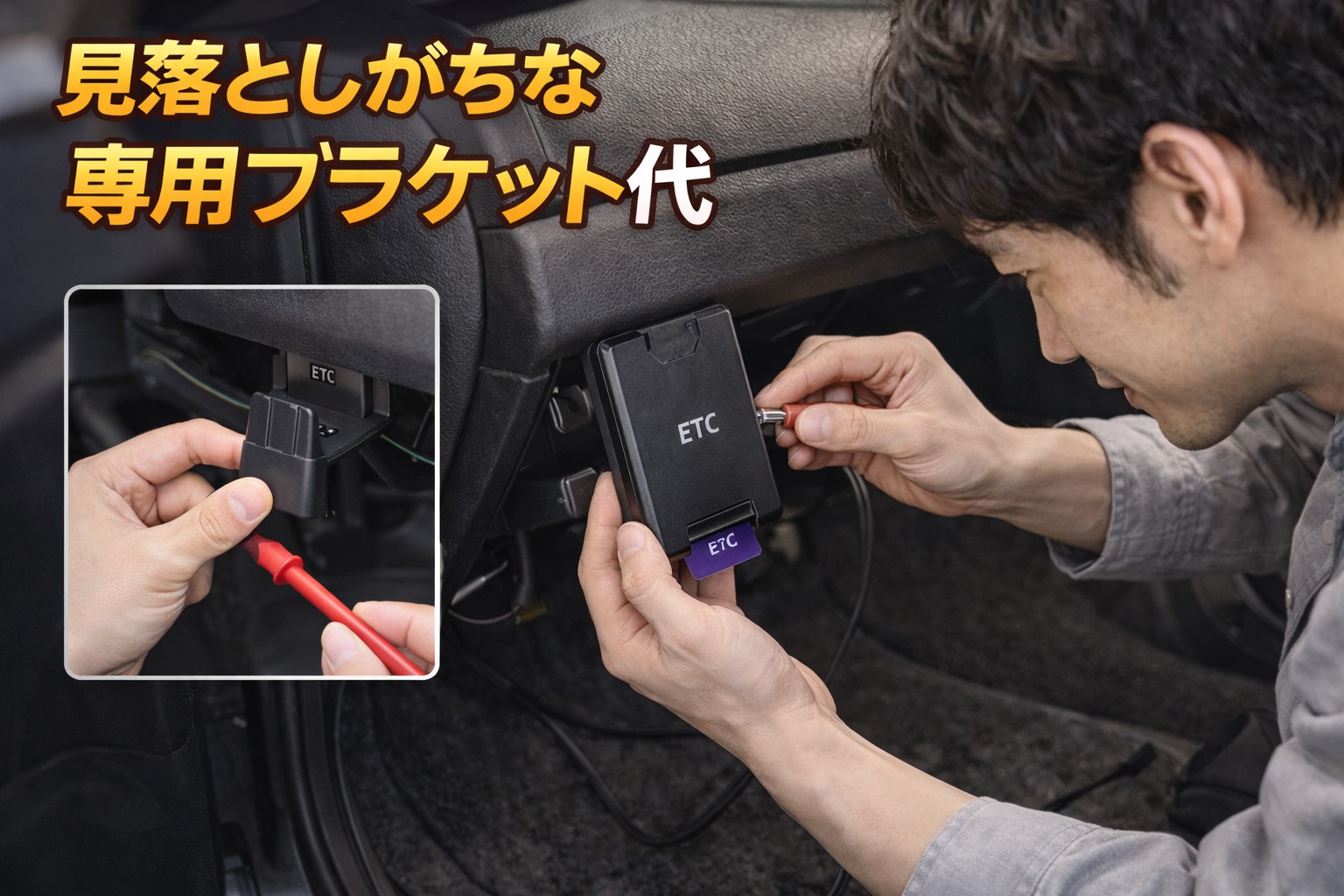 見落としがちな専用ブラケット代