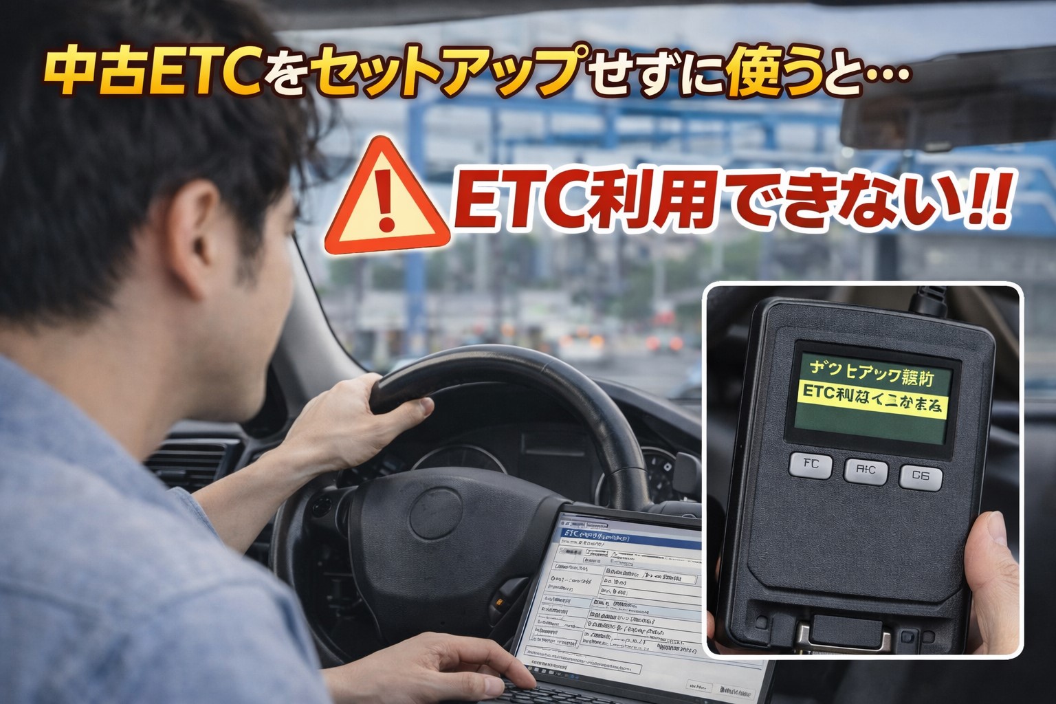 中古ETCをセットアップせずに使うと