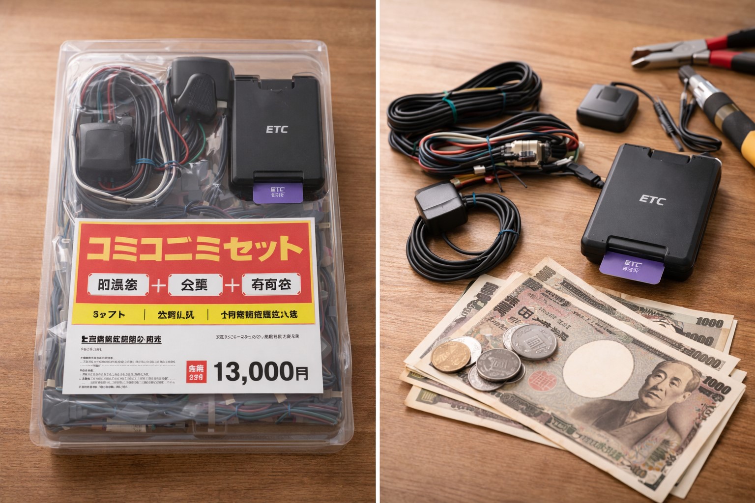 コミコミセットと持ち込みの比較